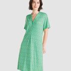 Vestido Geom&eacute;trico con Pata Verde