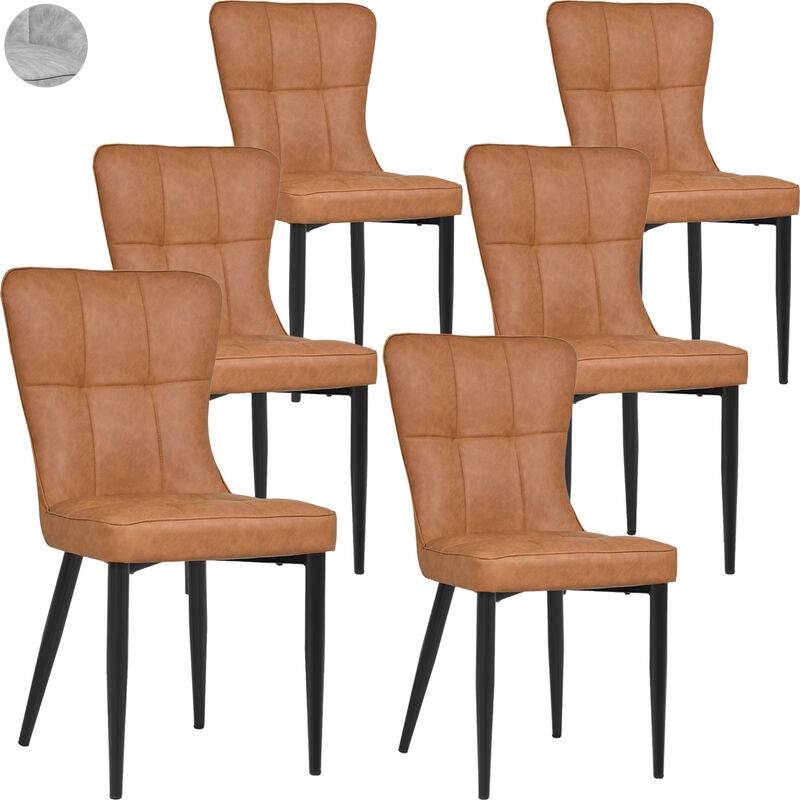 Juego Set 6 Sillas Clasicas Comedor Tapizadas V... image number null