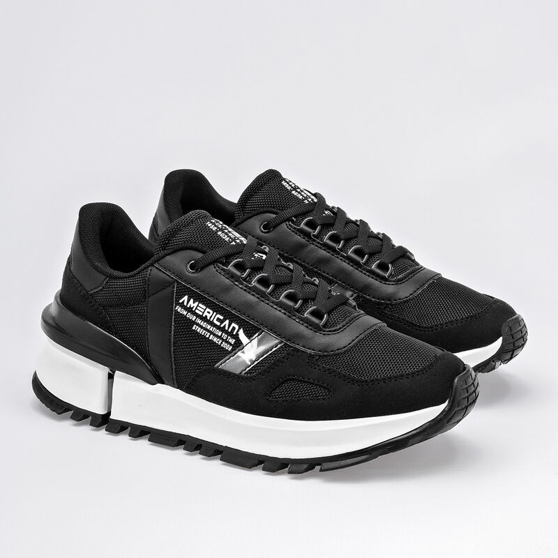 American Fire tenis para mujer negro cod 141112... image number null