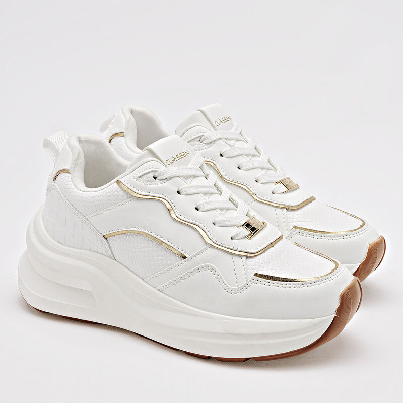 Clasben Tenis urbano para mujer blanco image number null