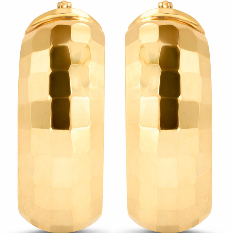 Arracadas Oro Amarillo 10k 11mm | Joyer&iacute;as Bizz... image number null