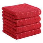 Toallas Homaxy Algod&oacute;n 4 Unidades 33x71 cm Rojo