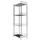 Carrito Organizador Transparente de 4 Niveles