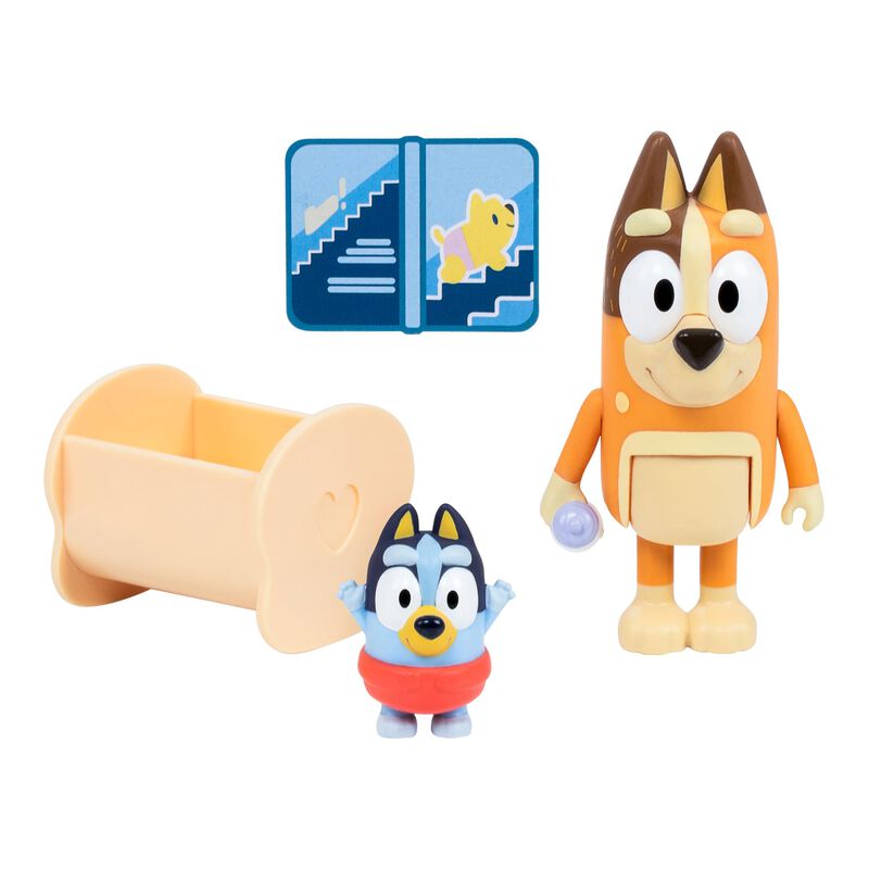 Paquete De 2 Figuras Bluey Baby Race Con Acceso... image number null