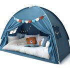 Carpa Para Cama Individual Razee Para Ni&ntilde;os, Casa De Juegos Interior Azul