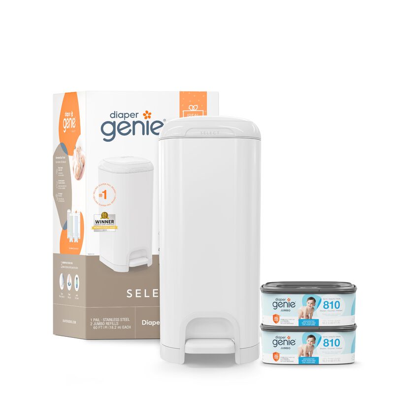 Cubo Para Pa&ntilde;ales Diaper Genie Select De Acero ... image number null