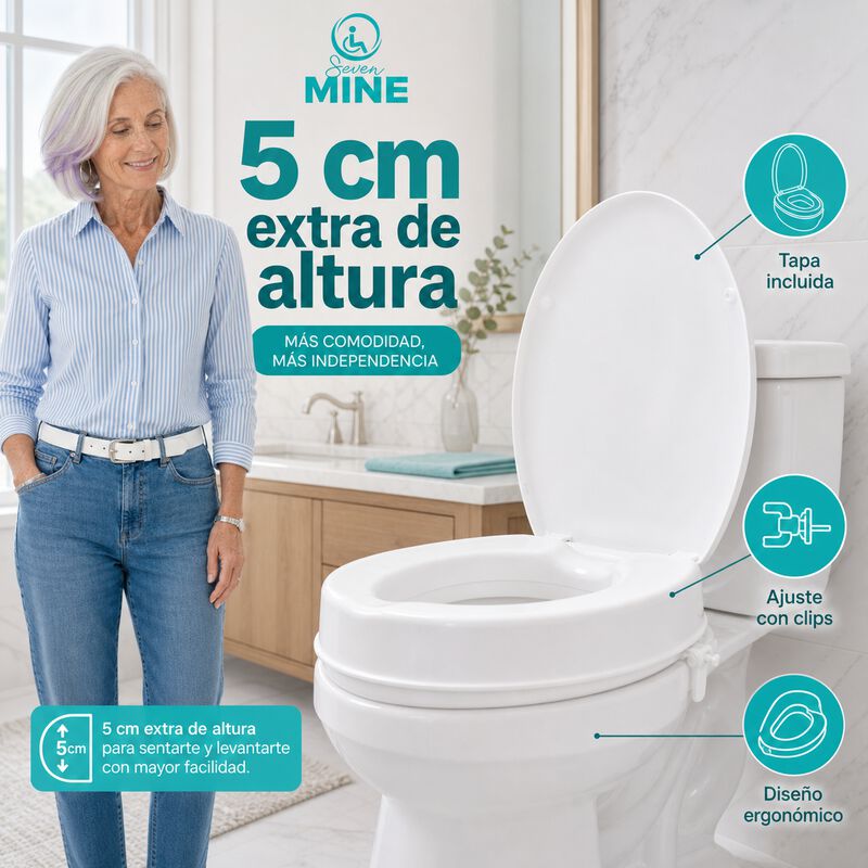Incremento Aumento de Asiento para Ba&ntilde;o con Tap... image number null