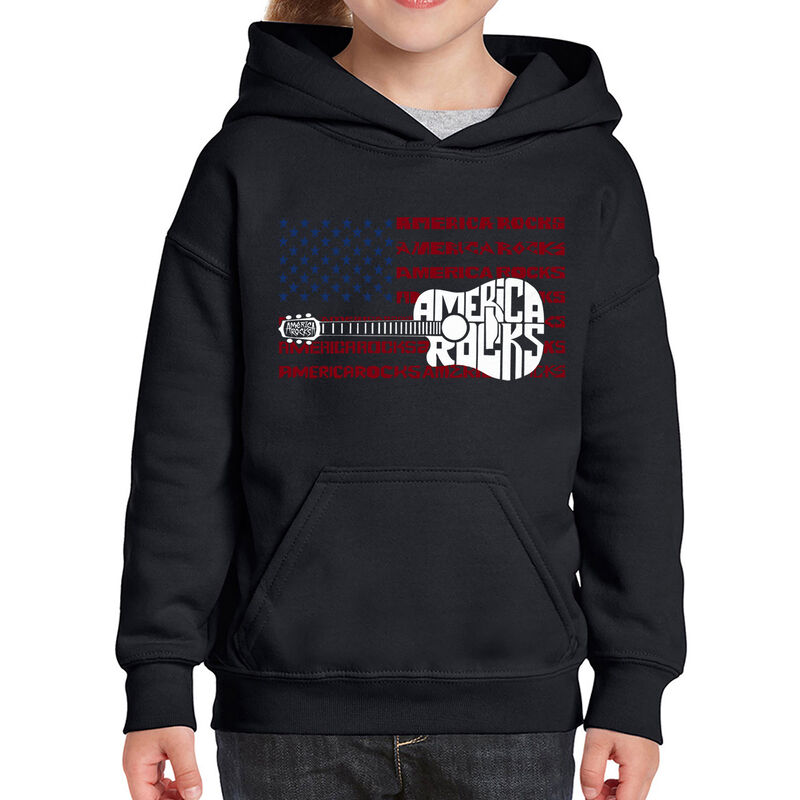 Sudadera Con Capucha Word Art Para Ni&ntilde;a - Ameri... image number null
