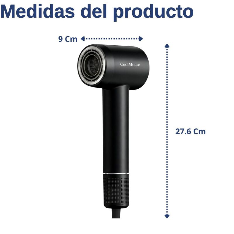 Secadora De Cabello 1500w Con Pantalla, Dise&ntilde;o ... image number null