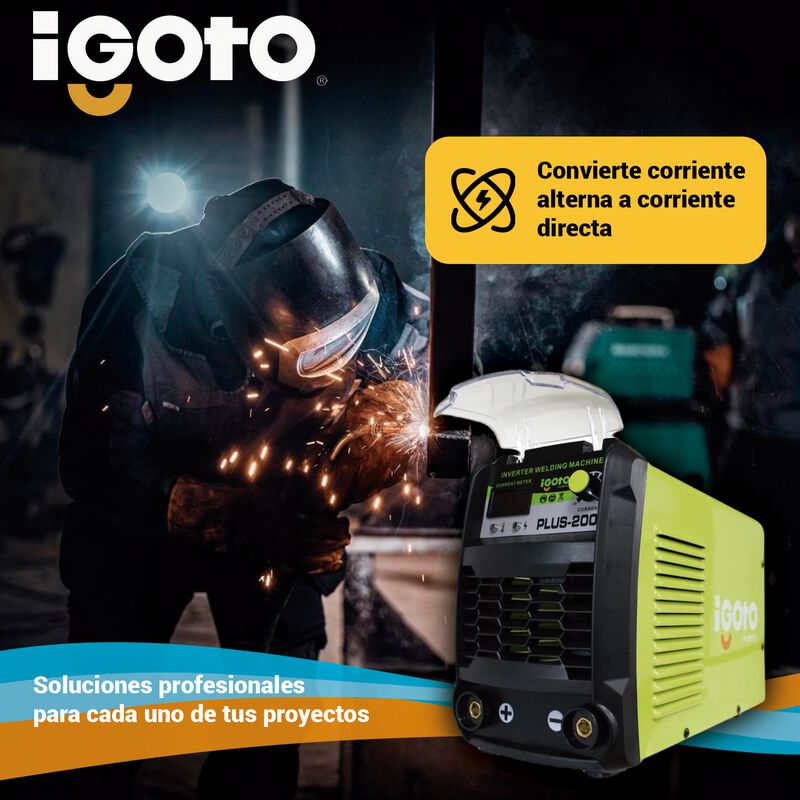 Soldadora Inversora Igoto Plus-200 Kit 200a 110... image number null