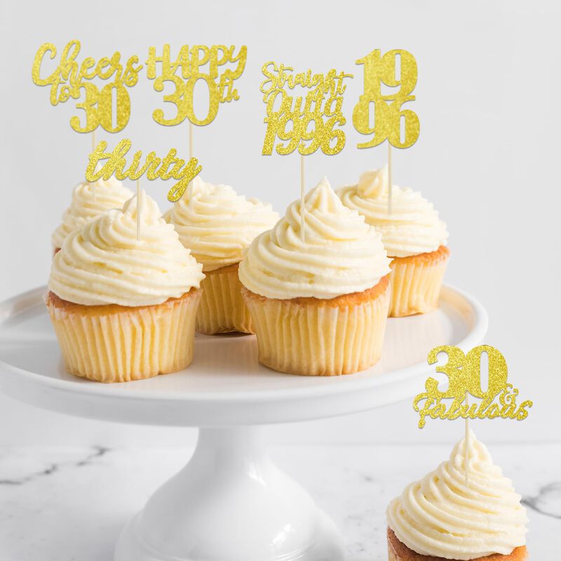 Decoraci&oacute;n Para Pastel Keltora 30 Uds Con Brill... image number null