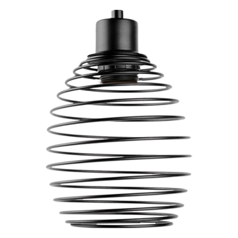 Lampara Colgante Aksi Spring Ovalo Negro image number null