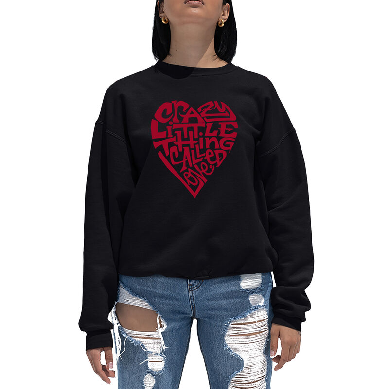Sudadera De Cuello Redondo Word Art Para Mujer ... image number null