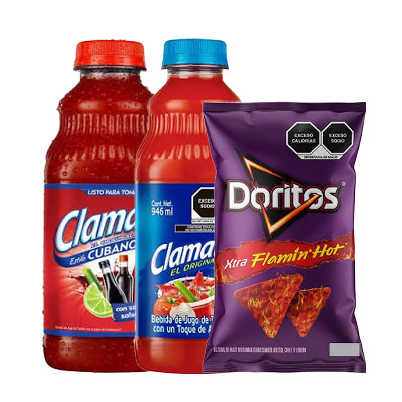 Clamato Cubano 946 Ml + Clamato 946 Ml + Dorito... image number null