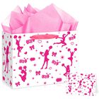 Set De Fiesta Rosa Para Animadoras Con Bolsa De Regalo Neptniopllab