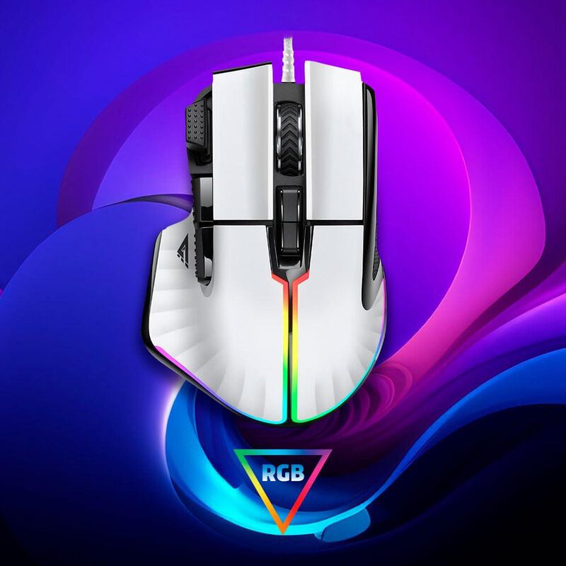 Mouse Gamer Game Factor &Oacute;ptico Mog602-wh Al&aacute;mbr... image number null