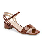 Dayana Foncy sandalia piso para mujer caf&eacute; cod 141192-E