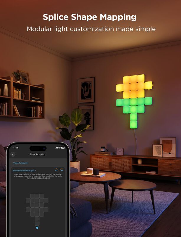 Paneles De Pared Led Govee Minipanel De Luces R... image number null