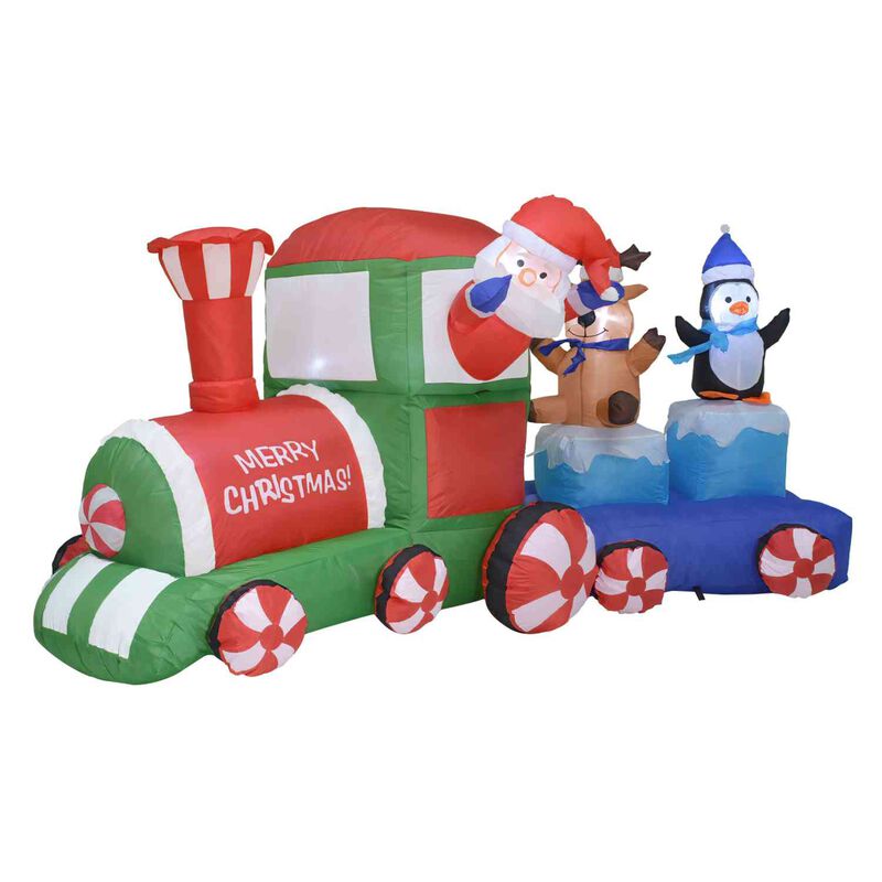 Inflable Navidad Tren Navide&ntilde;o 2.2m Decoracion ... image number null