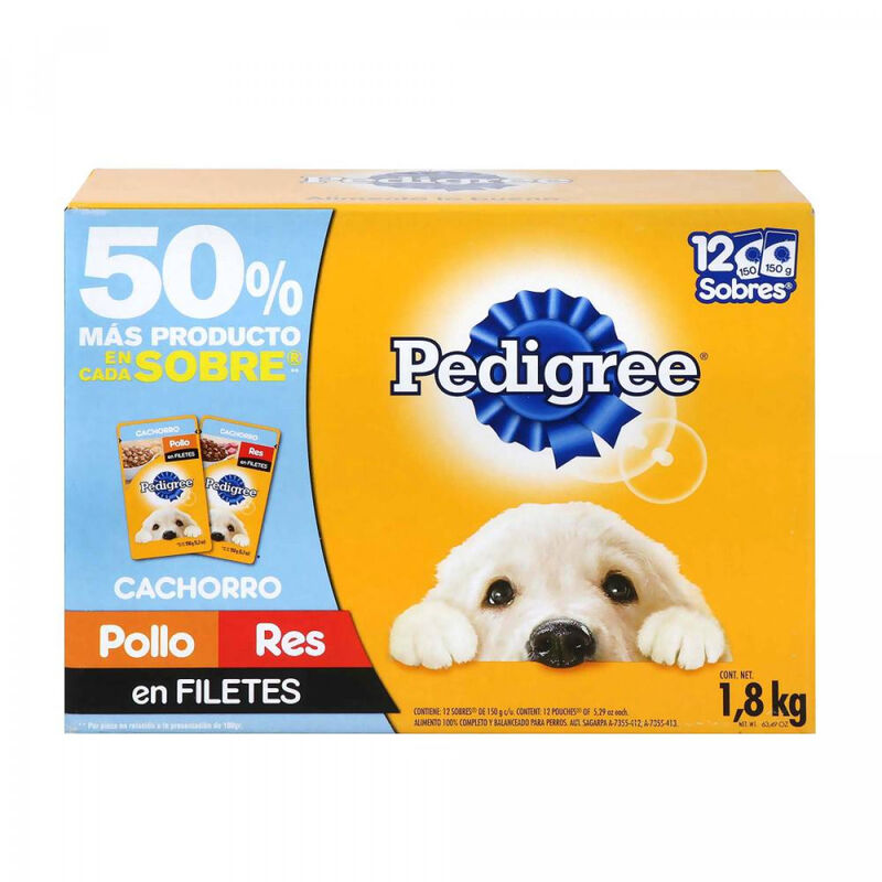Alimento para Perro Pedigree Cachorro 12 Sobres... image number null