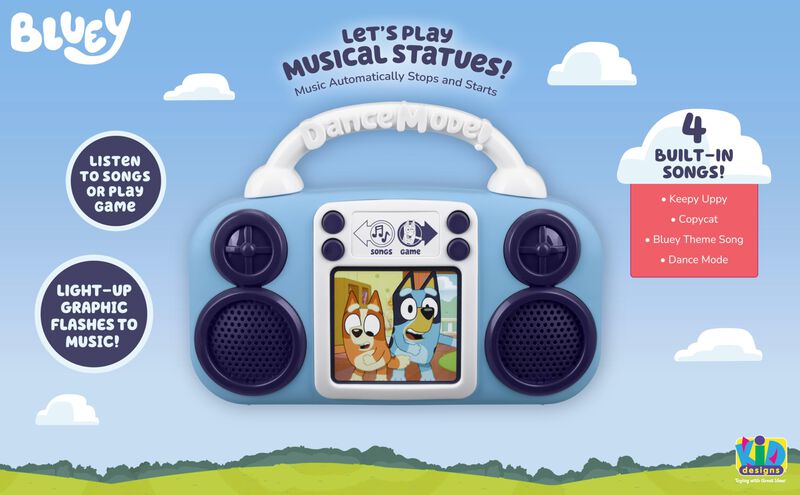 Reproductor De M&uacute;sica Ekids Bluey Toy Para Ni&ntilde;o... image number null