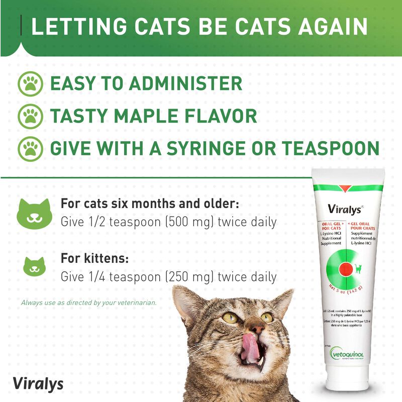 Suplemento Vetoquinol Viralys Gel L-lisina Para... image number null