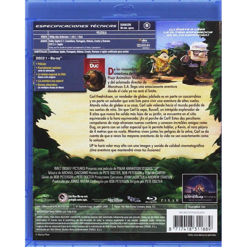 Up [blu-ray] image number null