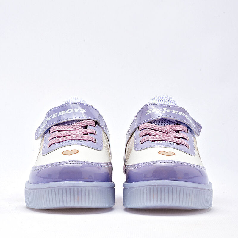 Space Boys Tenis Con Luces Para Beb&eacute; Blanco Lil... image number null