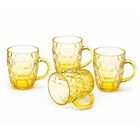 Set De 4 Tarros Cerveceros De Vidrio Ideen Amarillo 500ml