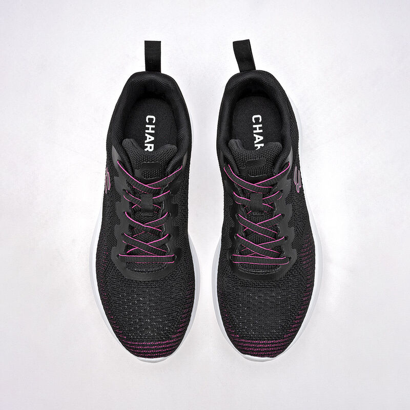 Charly Tenis Deportivo Para Mujer Negro Rosa Co... image number null
