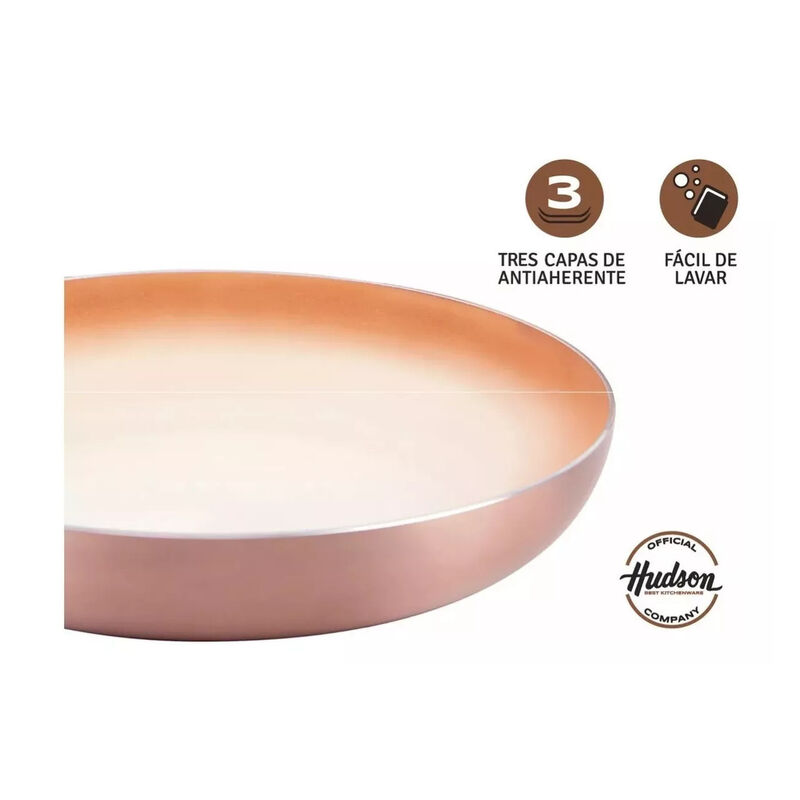 3 Sartenes Hudson Aluminio 20cm/24cm/26 cm Colo... image number null