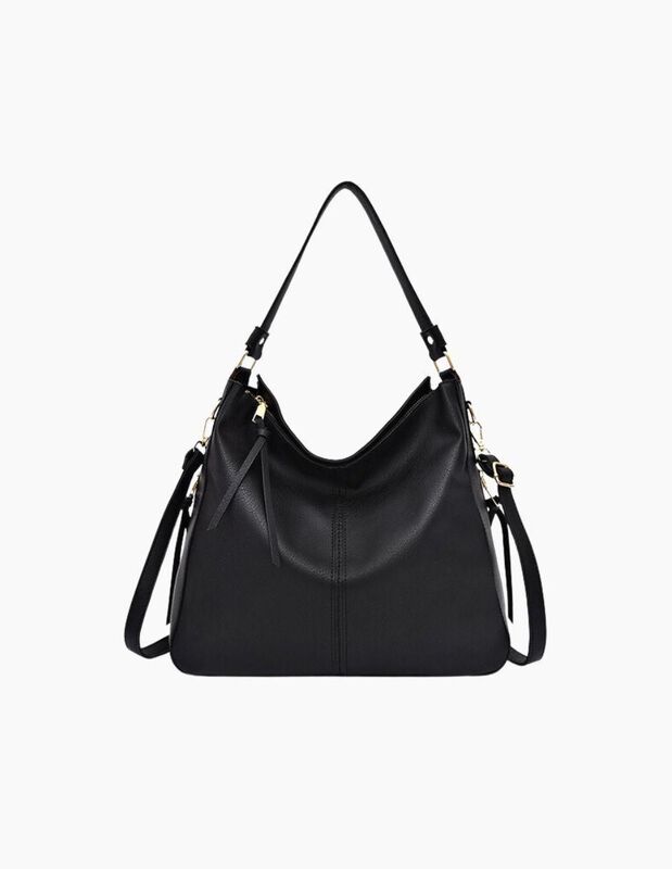 Bolsa Tote Pink Brule De Cuero Para Mujer image number null