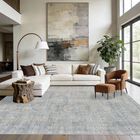 Alfombra De &Aacute;rea Rugxara 244 &times; 152 cm Azul/beige Lavable