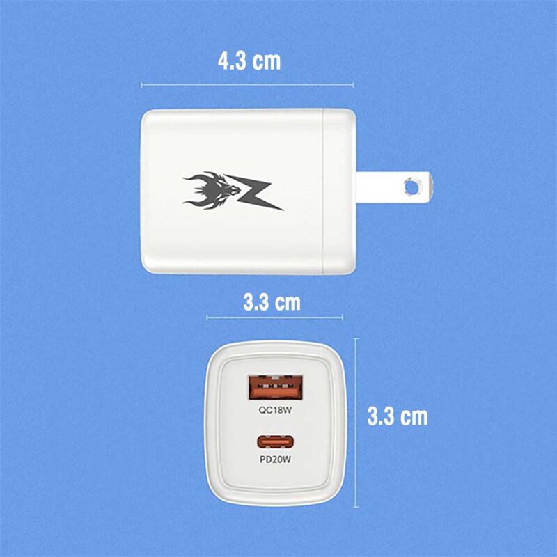 Cargador Ac Ampnergy Dual Usb-c Pd 20w Universa... image number null