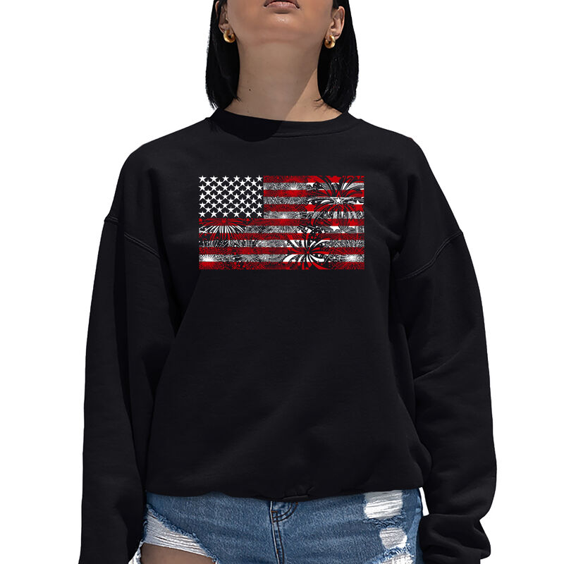 Sudadera De Cuello Redondo Word Art Para Mujer ... image number null