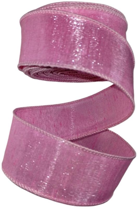 Cinta Gen&eacute;rica 3,8 cm Rosa Brillante Con Alambr... image number null