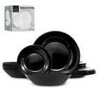 Vajilla de Opal 6 Personas 18 Piezas Platos Ultra Resistentes, Casa Litus