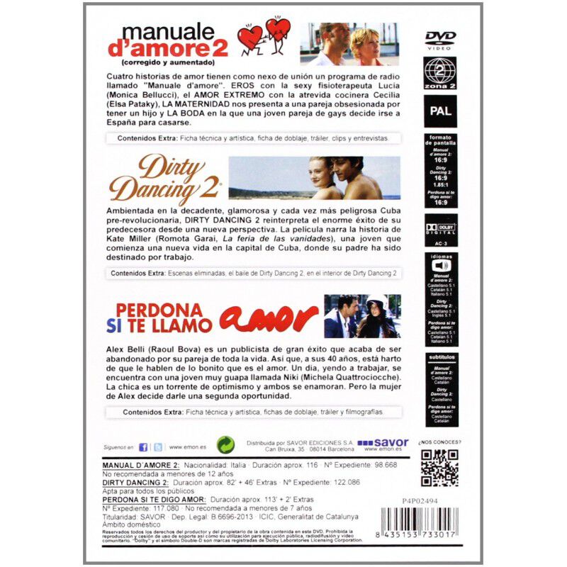 Dirty Dancing 2 + Manual D'amore + Perdona si t... image number null
