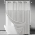 Cortina De Ducha Sortto 180 x 188 cm Gris Claro Con Forro
