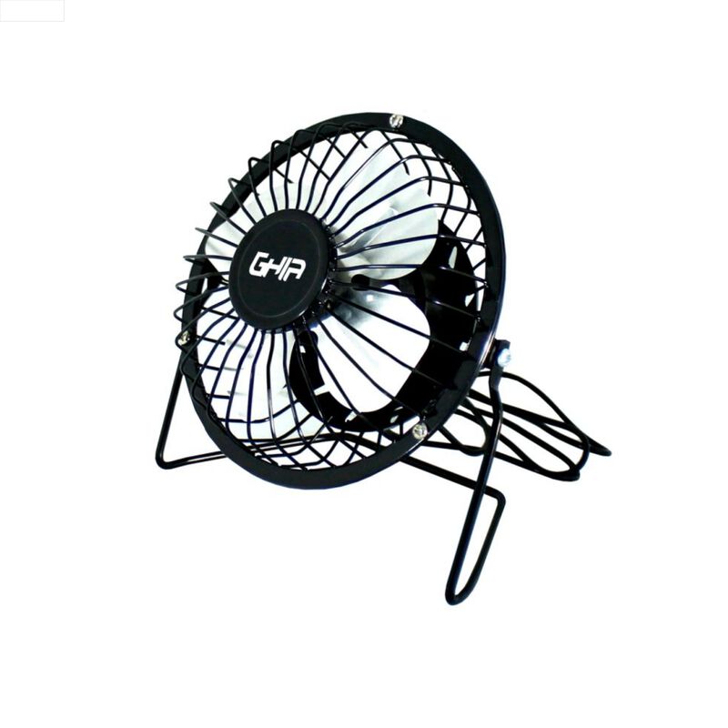 Mini Ventilador Ghia GAC-205 Met&aacute;lico Negro con... image number null