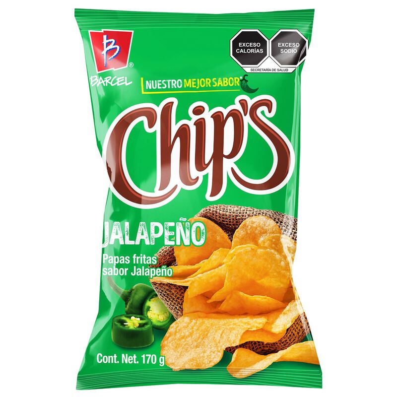 Chip's Papas Jalapeño 170 gr image number null