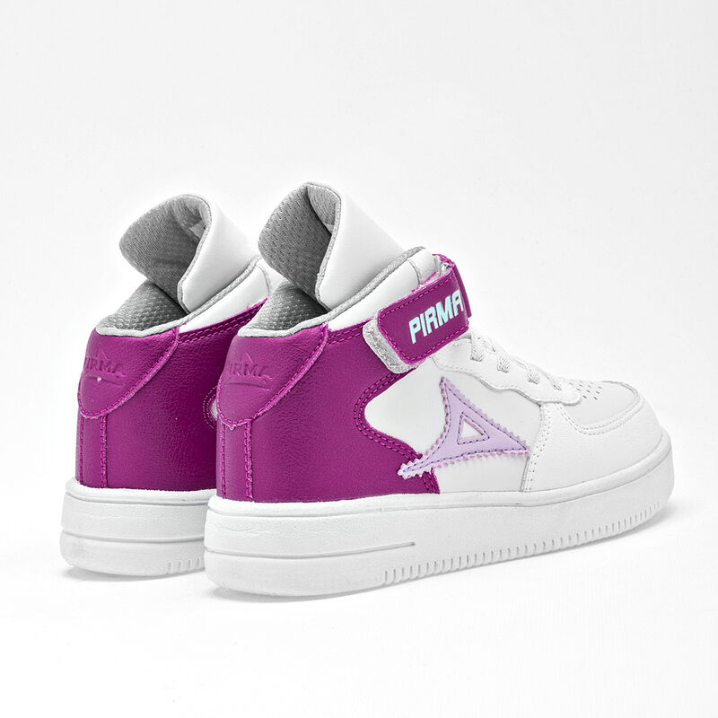 Pirma Tenis urbano para ni&ntilde;a blanco fucsia lila... image number null