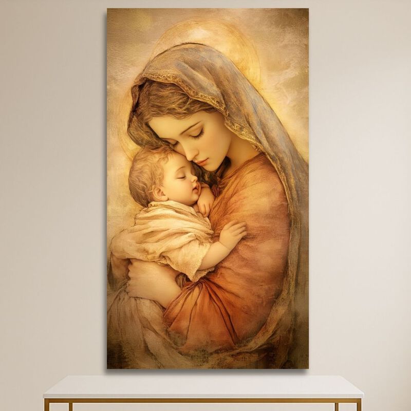 Cuadro Decorativo Religioso 90x122cm Divina Mat... image number null