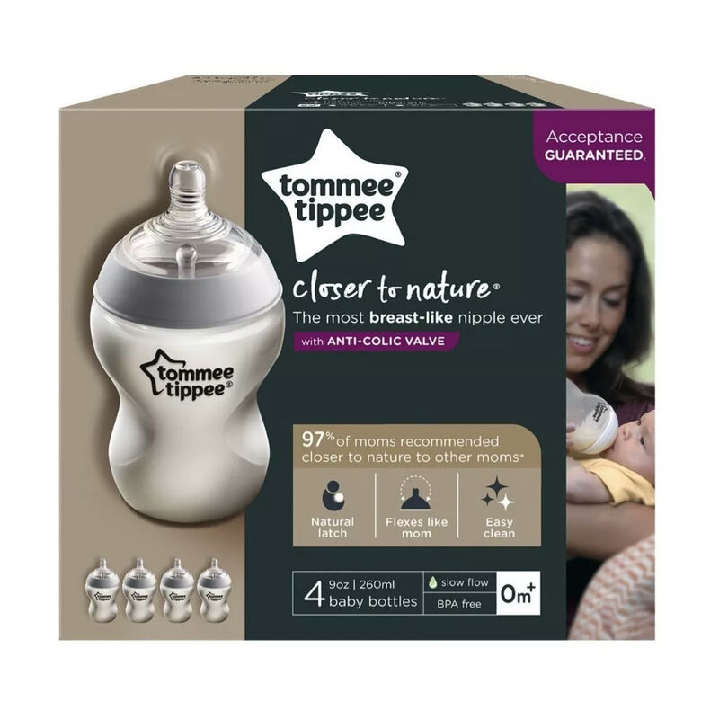 Biberones Tommee Tippee Close To Nature 9 Oz 4 ... image number null