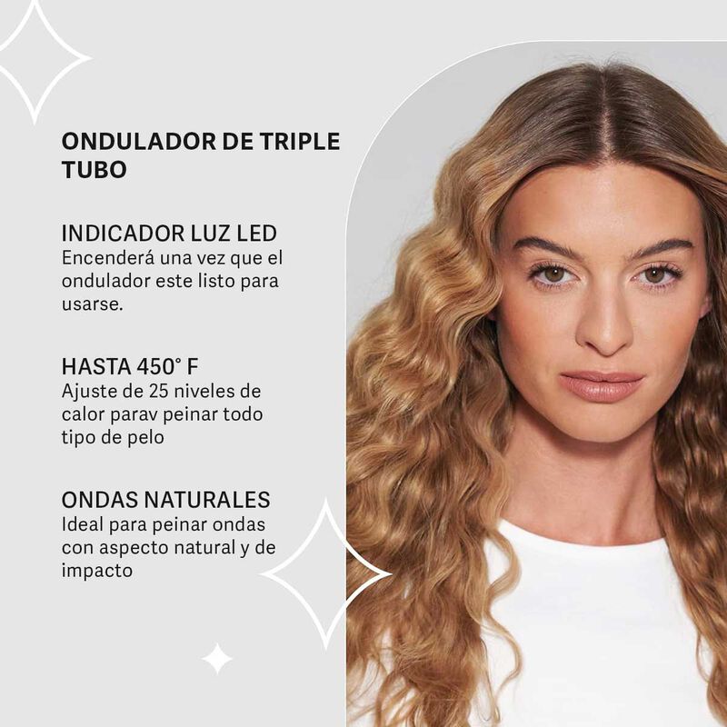 Ondulador Triple Babyliss Pro Porcelain Ceramic... image number null