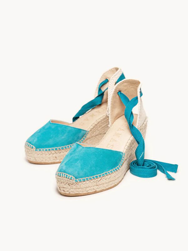 Romero Cu&ntilde;a Media Plataforma Ante Azul Turquesa image number null