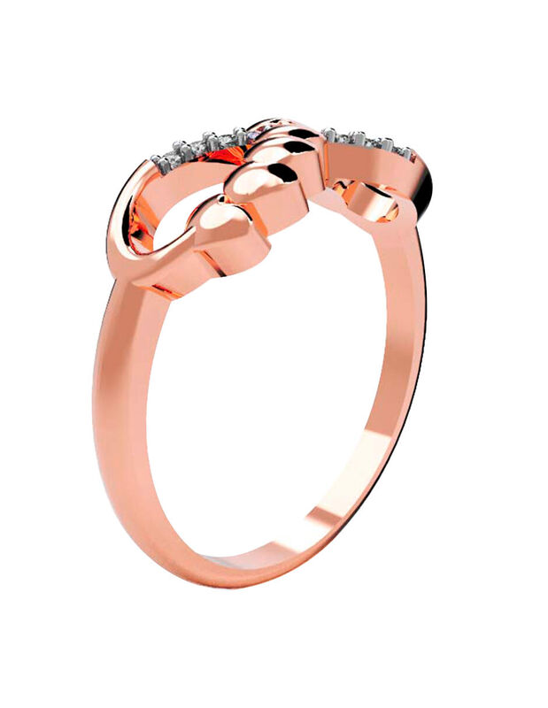 Anillo de Compromiso en Oro de 14K con Circonia... image number null