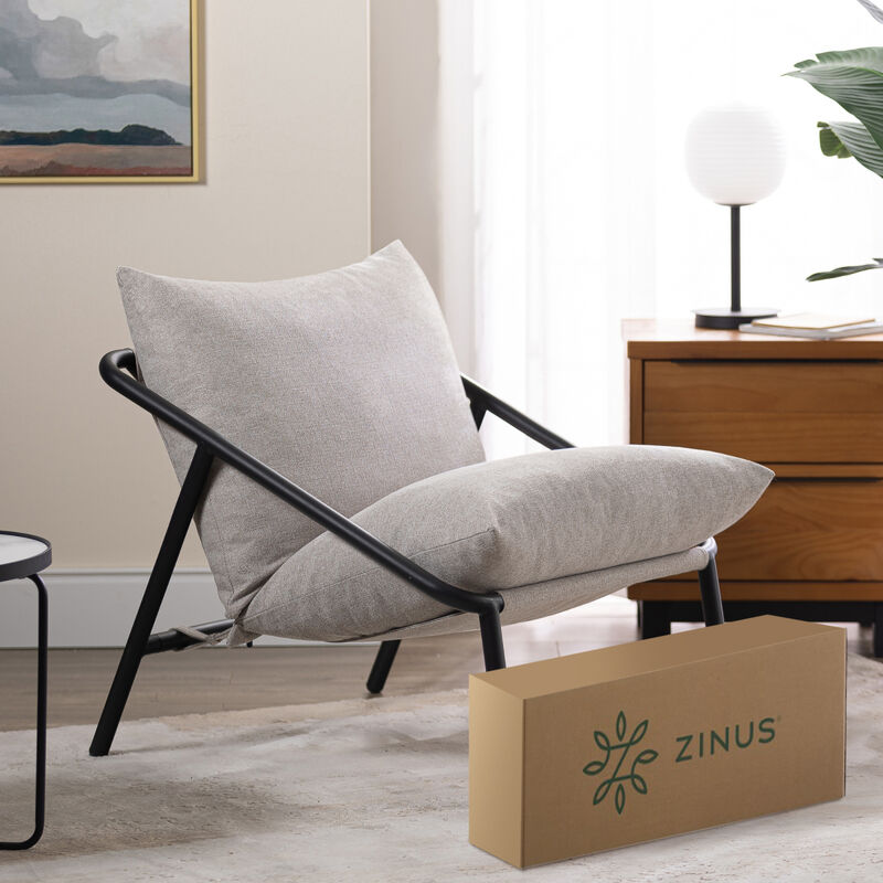 Zinus | Silla De Metal Zinus Ada Con Cojines De... image number null
