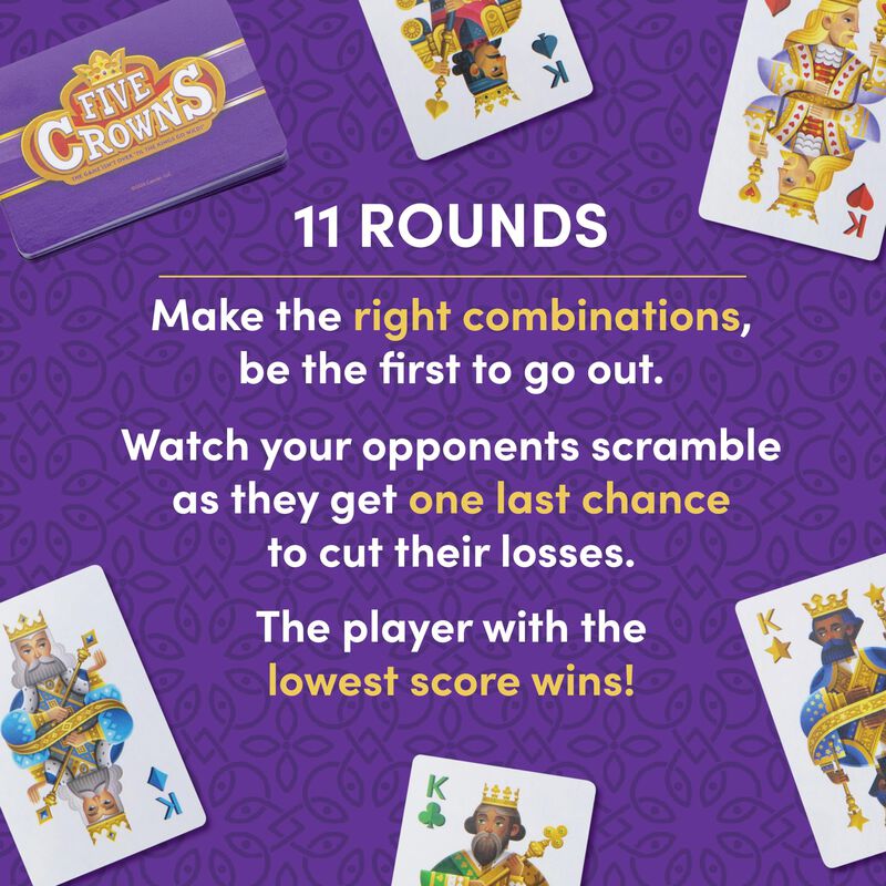 Juego De Cartas Playmonster Five Crowns, Paquet... image number null