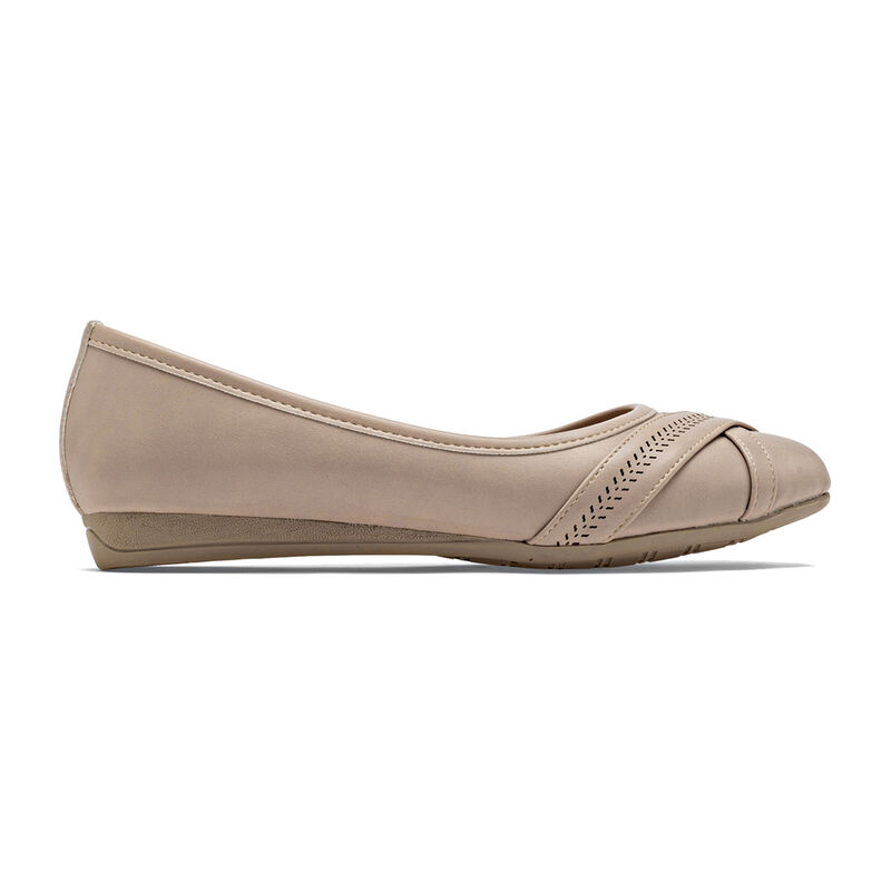 Tristanni Shoes Balerina Beige Para Mujer 14765... image number null